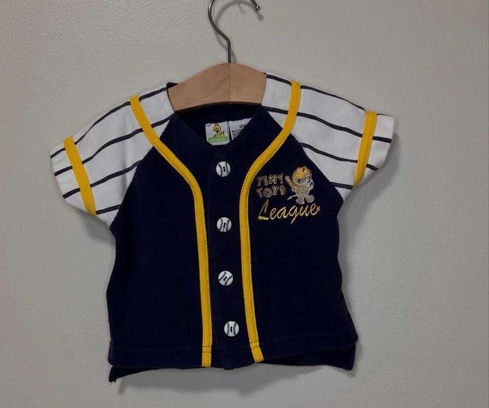 Sesame Street Baby Boys Tiny Tots League Baseball Jersey
